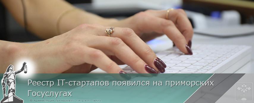 Реестр IT-стартапов появился на приморских Госуслугах | Администрация муниципального округа город Партизанск Приморского края Официальный сайт