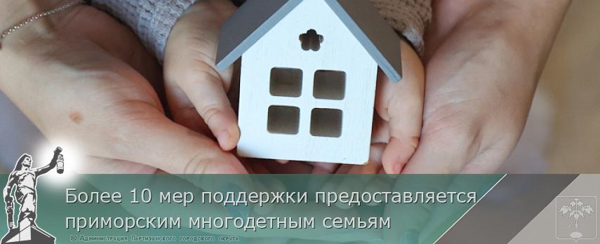 Более 10 мер поддержки предоставляется приморским многодетным семьям  | Администрация муниципального округа город Партизанск Приморского края Официальный сайт Более 10 мер поддержки предоставляется приморским многодетным семьям  | Администрация муниципального округа город Партизанск Приморского края Официальный сайт