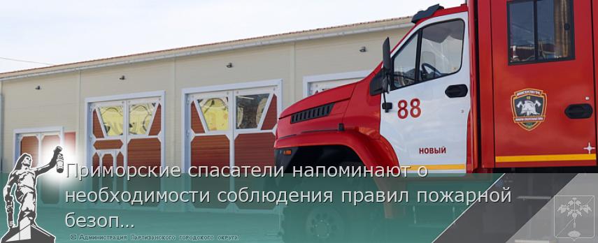 Приморские спасатели напоминают о необходимости соблюдения правил пожарной безопасности. ПАМЯТКА | Администрация муниципального округа город Партизанск Приморского края Официальный сайт Приморские спасатели напоминают о необходимости соблюдения правил пожарной безопасности. ПАМЯТКА | Администрация муниципального округа город Партизанск Приморского края Официальный сайт