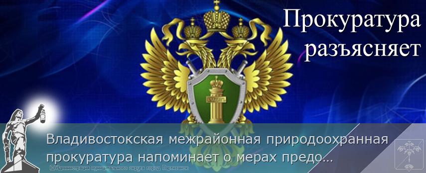 Владивостокская межрайонная природоохранная прокуратура напоминает о мерах предосторожности при встрече с дикими животными | Администрация муниципального округа город Партизанск Приморского края Официальный сайт